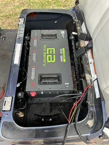 Lithium battery replacement in golf cart in yulee, fl